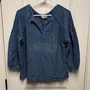 Universal Thread Blue Striped Blouse *READ*